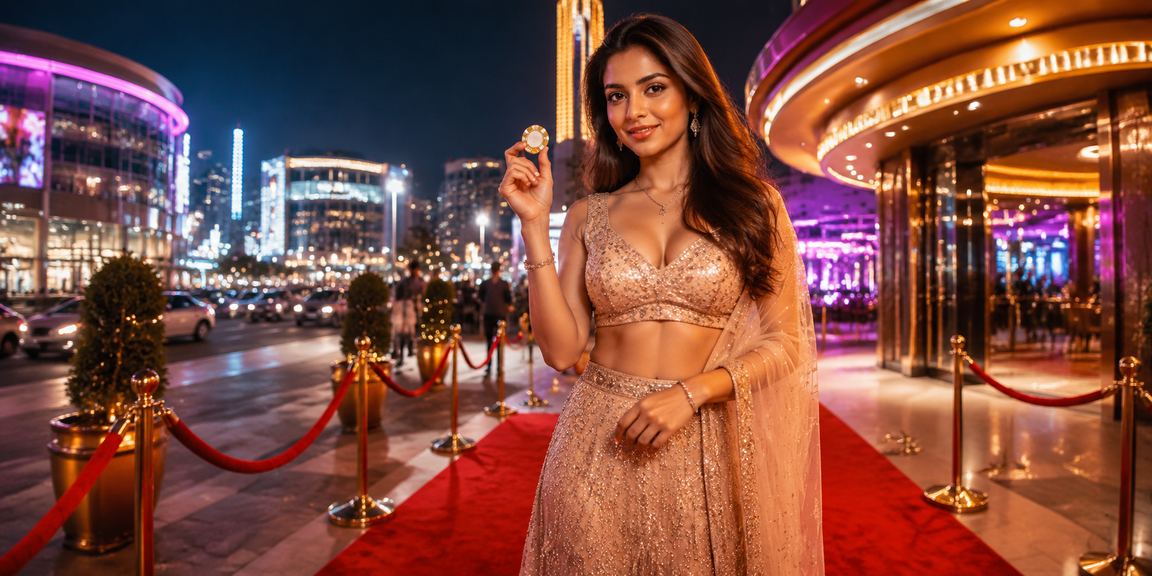 Night-time casino entertainment at Delhi's Connaught Place